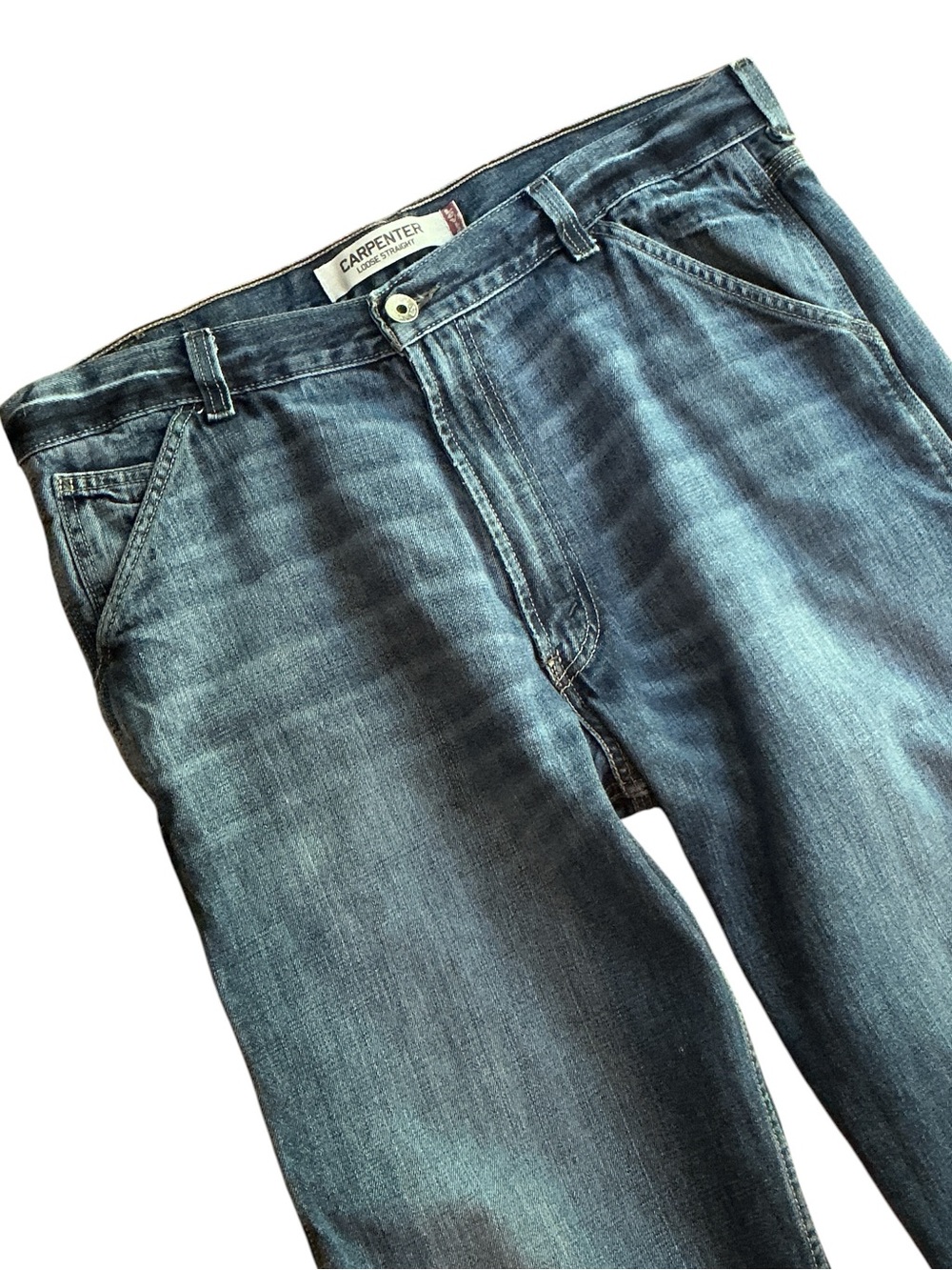 LEVI’S Relaxed Carpenter Jeans 36 X 30 Medium Wash $80 Retail - Picture 4 of 13